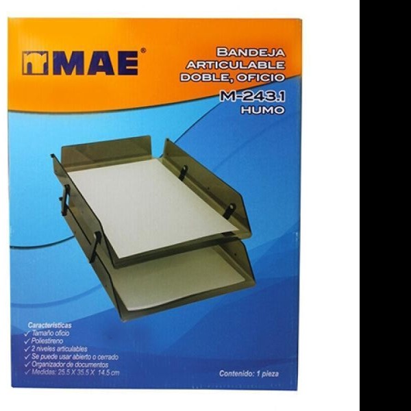 CHAROLA ACRIL. 2 NIV. OFI. LEGAL NGO. MAE M24342434 PZA